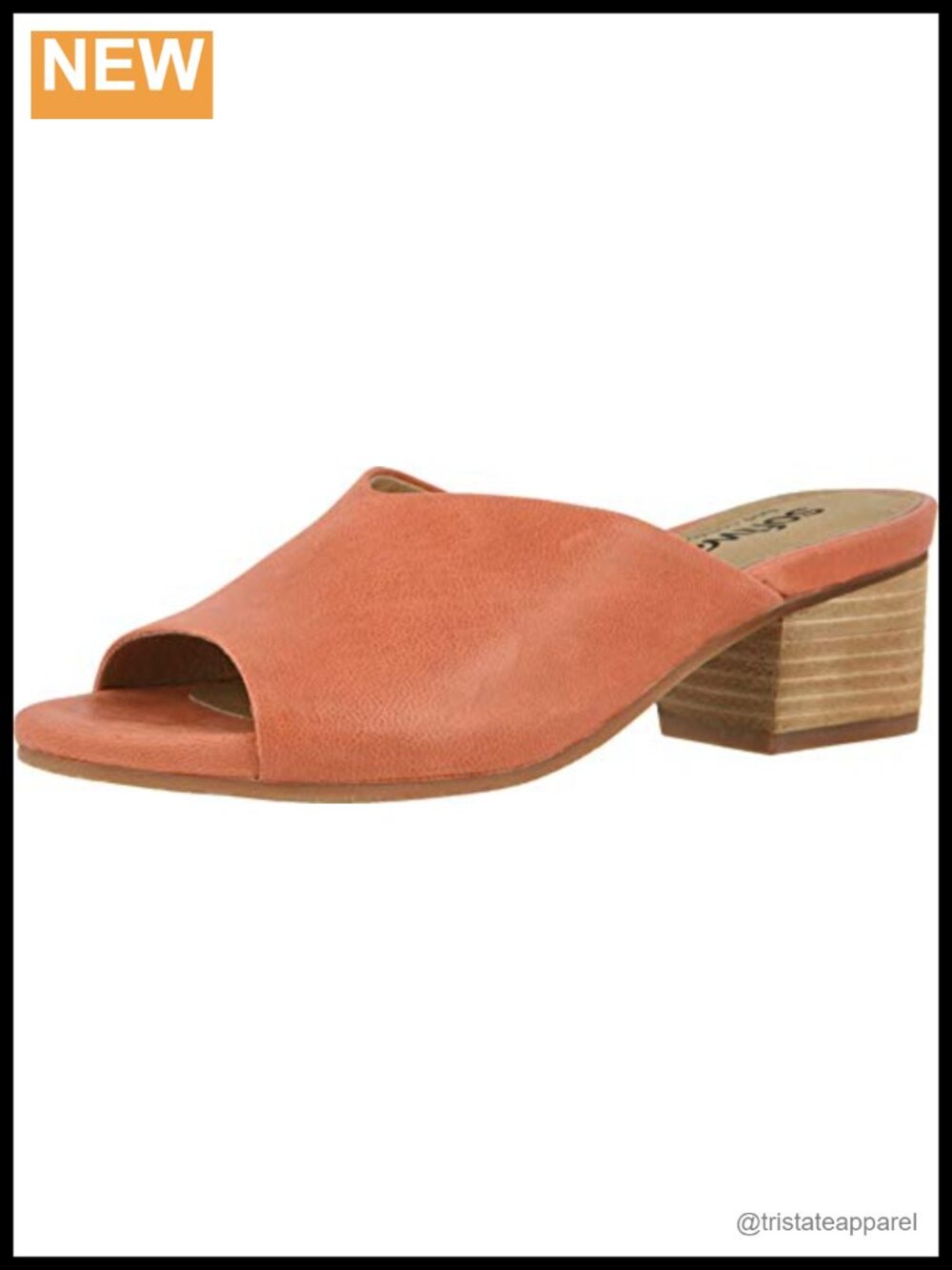 SoftWalk Parker Slide Slipper Leather Slip On Open Toe Women's